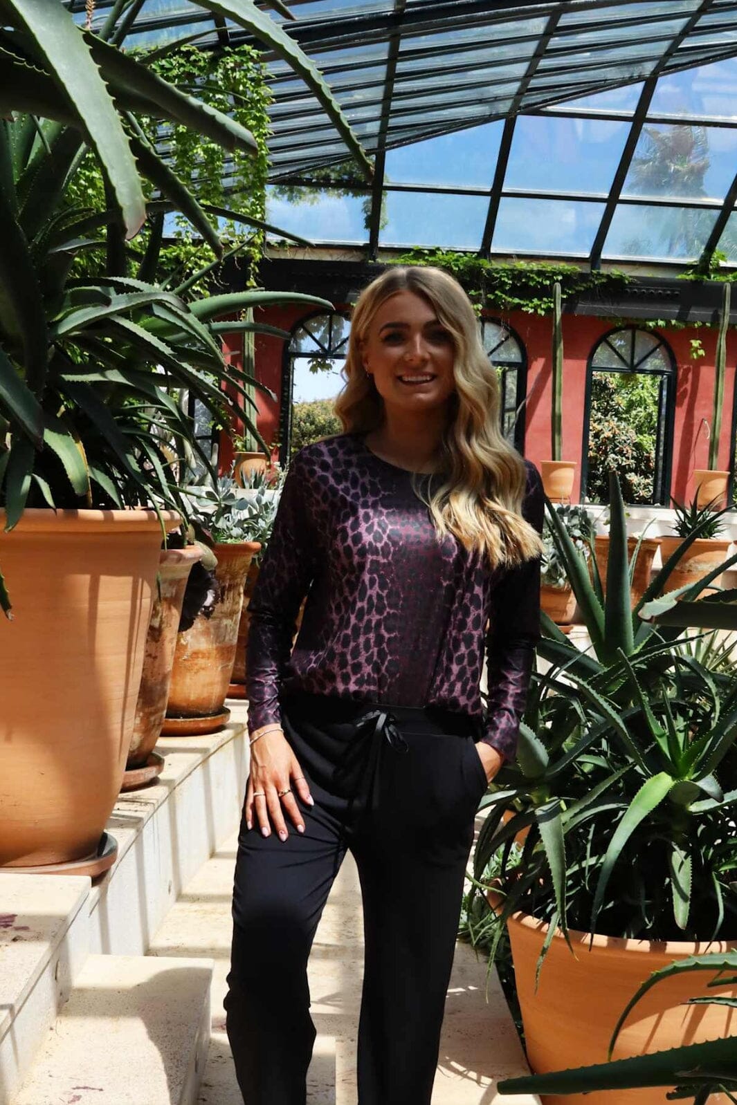 Liberte - Alma-Ls-Top 9504 - Bordeaux Lux Leo Bluser