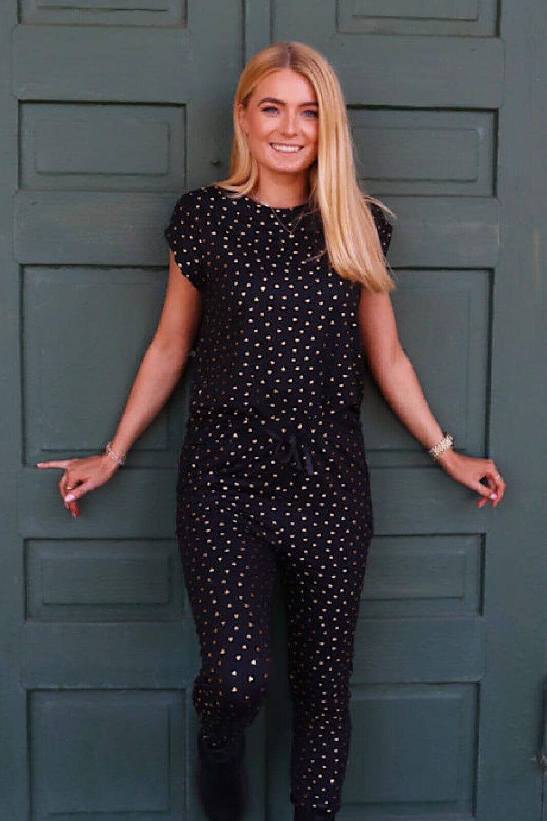 Liberte - Alma-Top 9501 - Black Gold Heart Toppe