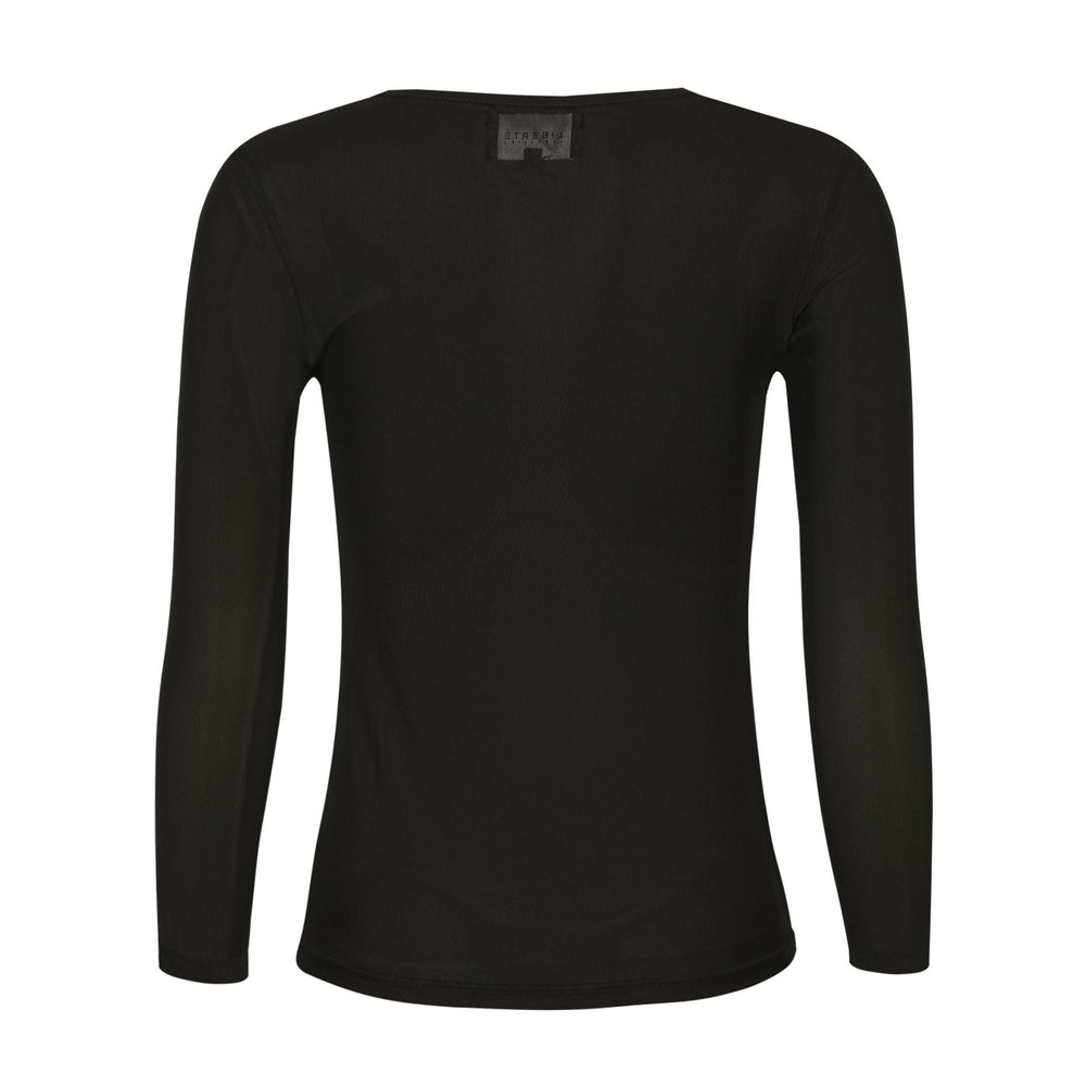 Liberte - Mesh Ls Tshirt 22065 - Black Bluser
