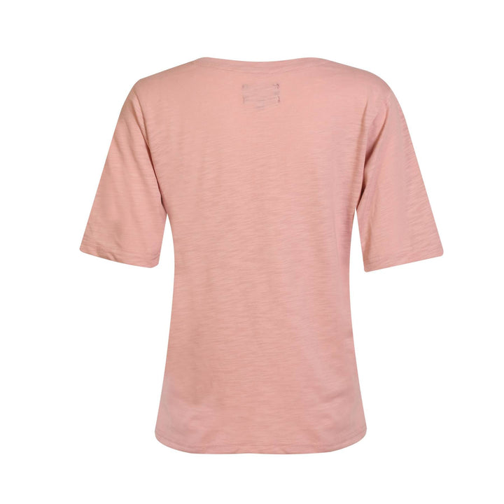 Liberte - Ulla-Ss-Vneck-Tshirt 21675 - Dusty Rose T-shirts