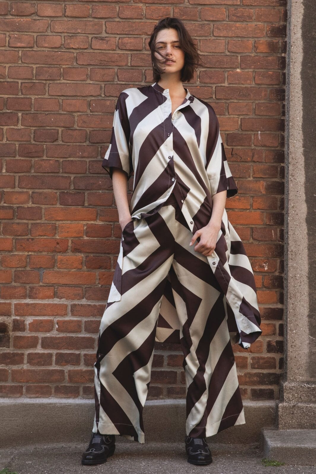 Love & Divine - Love1176-1 - 804 Raisin/Bamboo Bukser