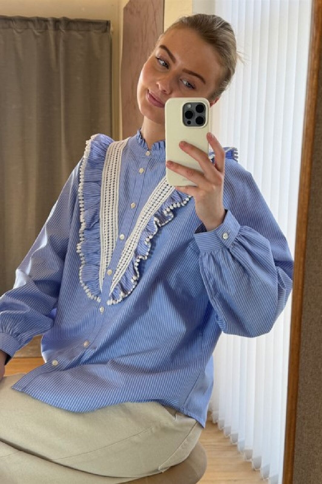 Love & Divine - Love1295 18516 - 832 - Blue/White Skjorter