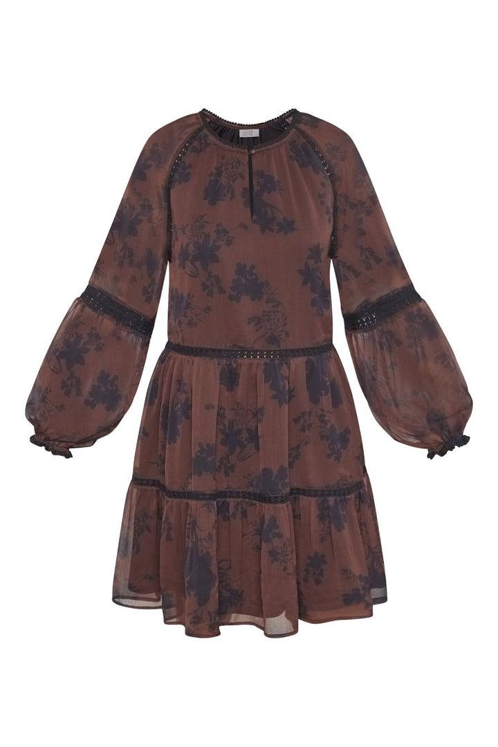 Love & Divine - Love1406 19132 - 800 - Bordeaux/Flower Kjoler