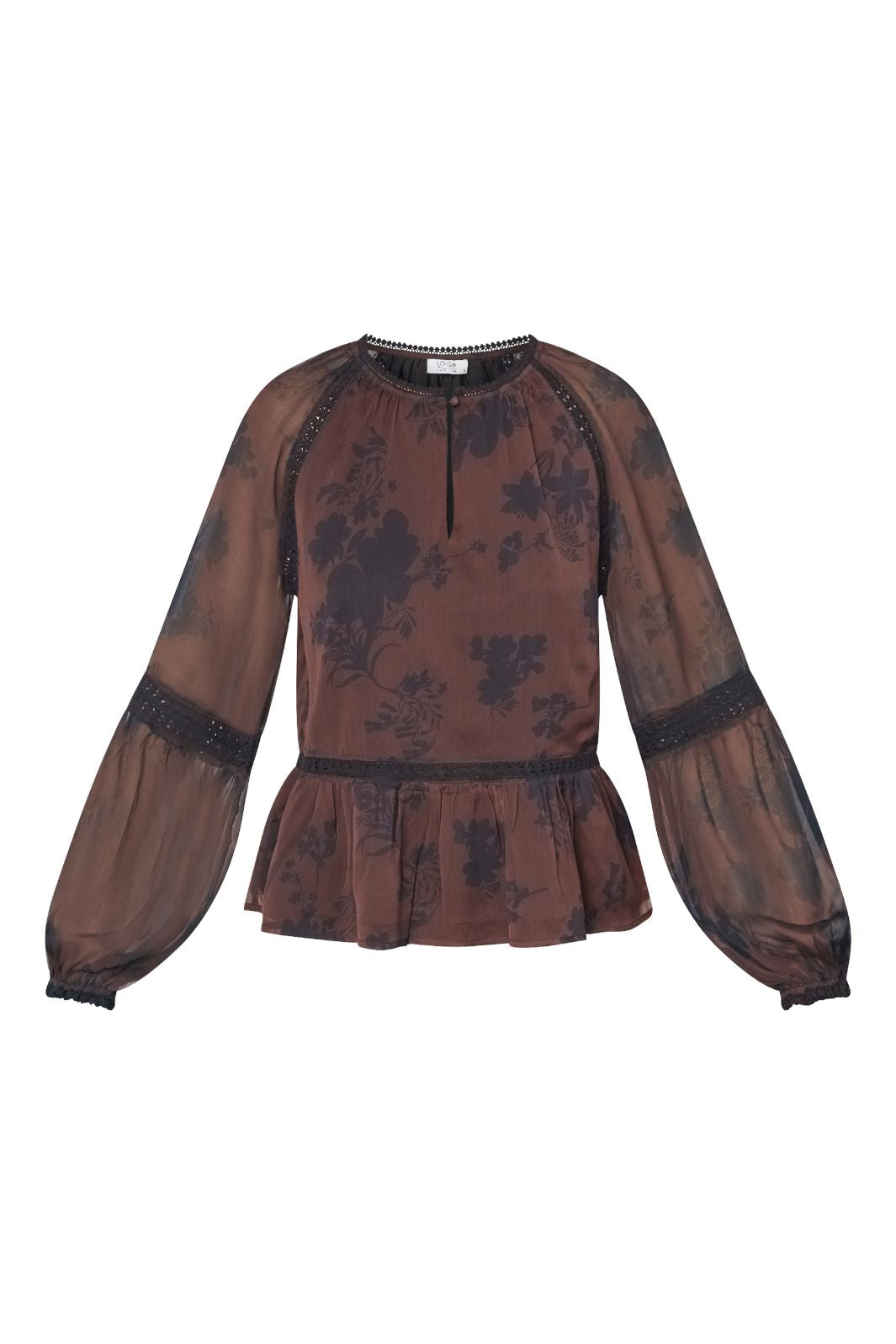 Love & Divine - Love1407 19133 - 800 - Bordeaux/Flower Bluser