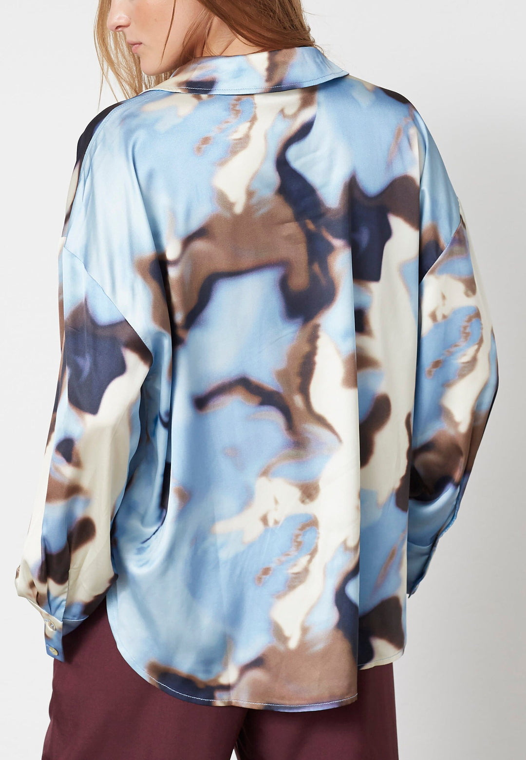 Love & Divine - Love1432 19276 - 803 - Blue Waterprint Skjorter