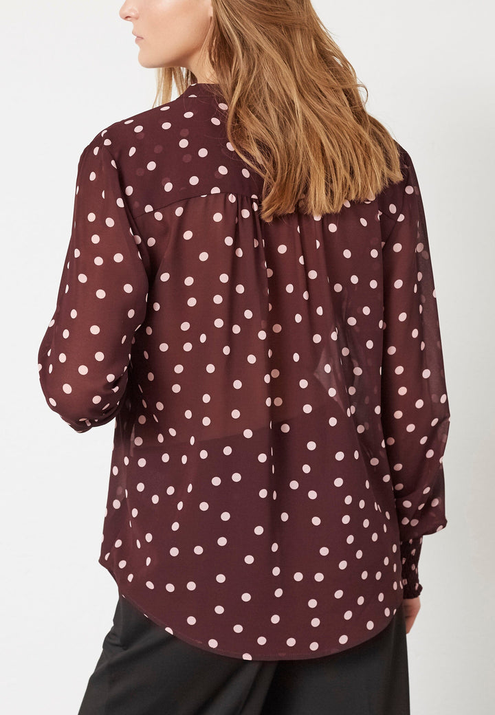 Love & Divine - Love407-9 19278 - 803 - Bordeuax/Dot Skjorter