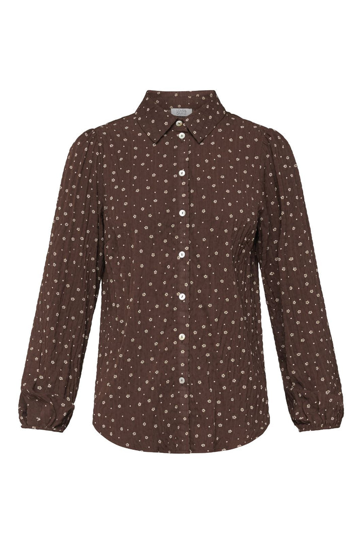 Love & Divine - Love571-8 18468 - 813 - Brown Flower Skjorter