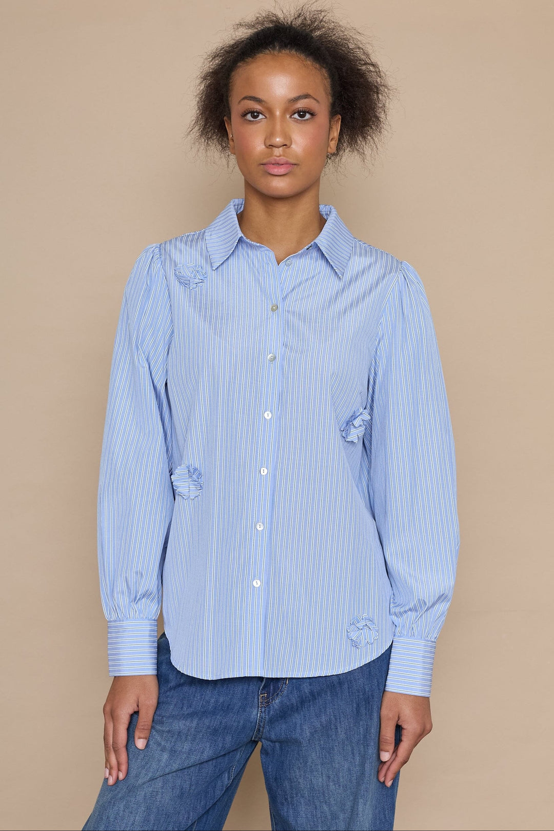 Love & Divine - Love919-21 19371 - 831 - Blue Stripes Skjorter