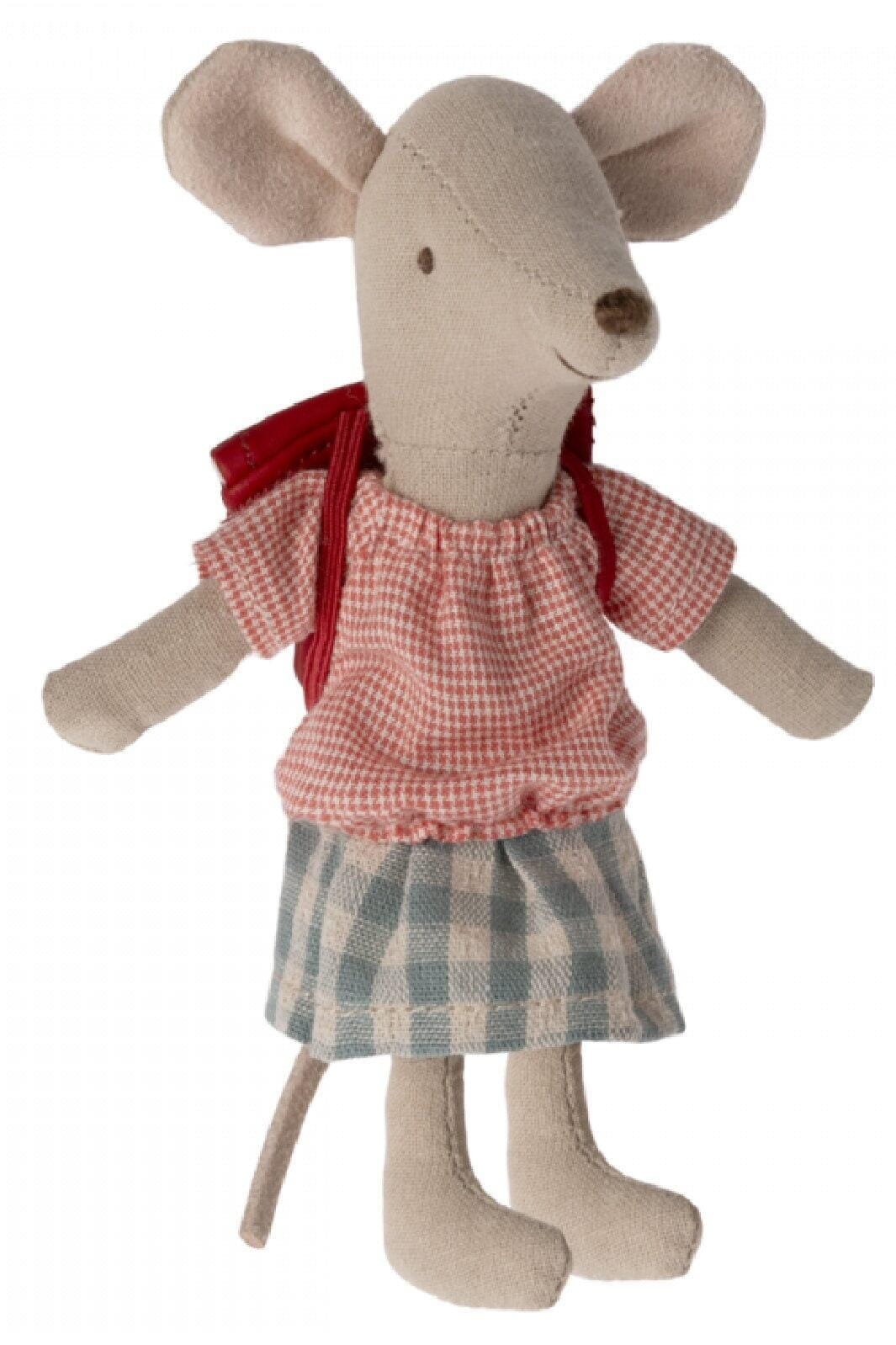 Maileg - Tricycle Mouse, Big Sister - Red Dekoration