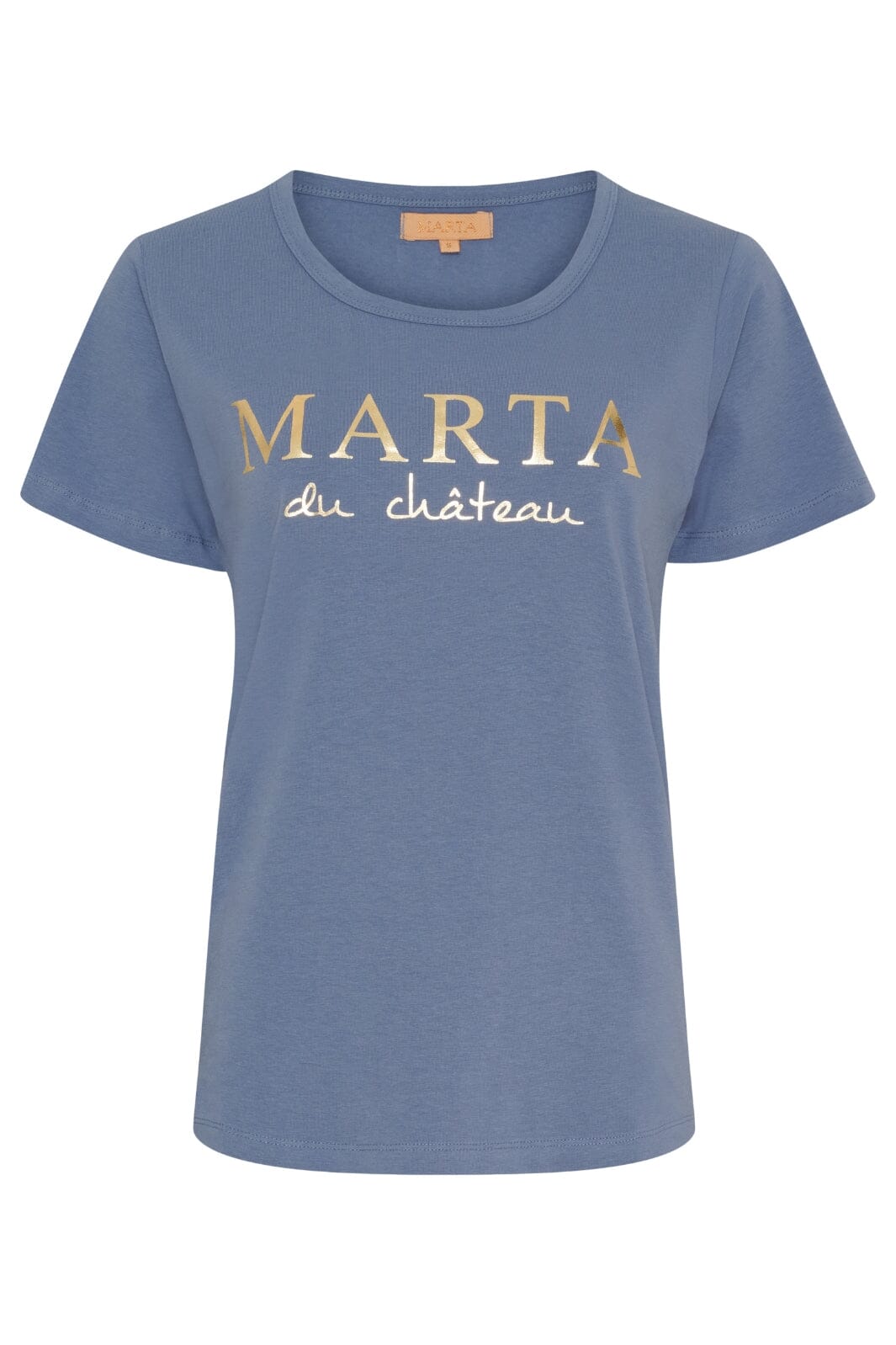 Forudbestilling - Marta Du Chateau - Mdcjeanette Tee MT-002-S - Denim Blue