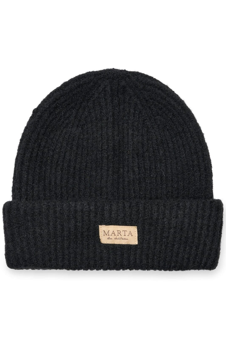 Marta Du Chateau - Rib Beanie Hat - 151512 Black