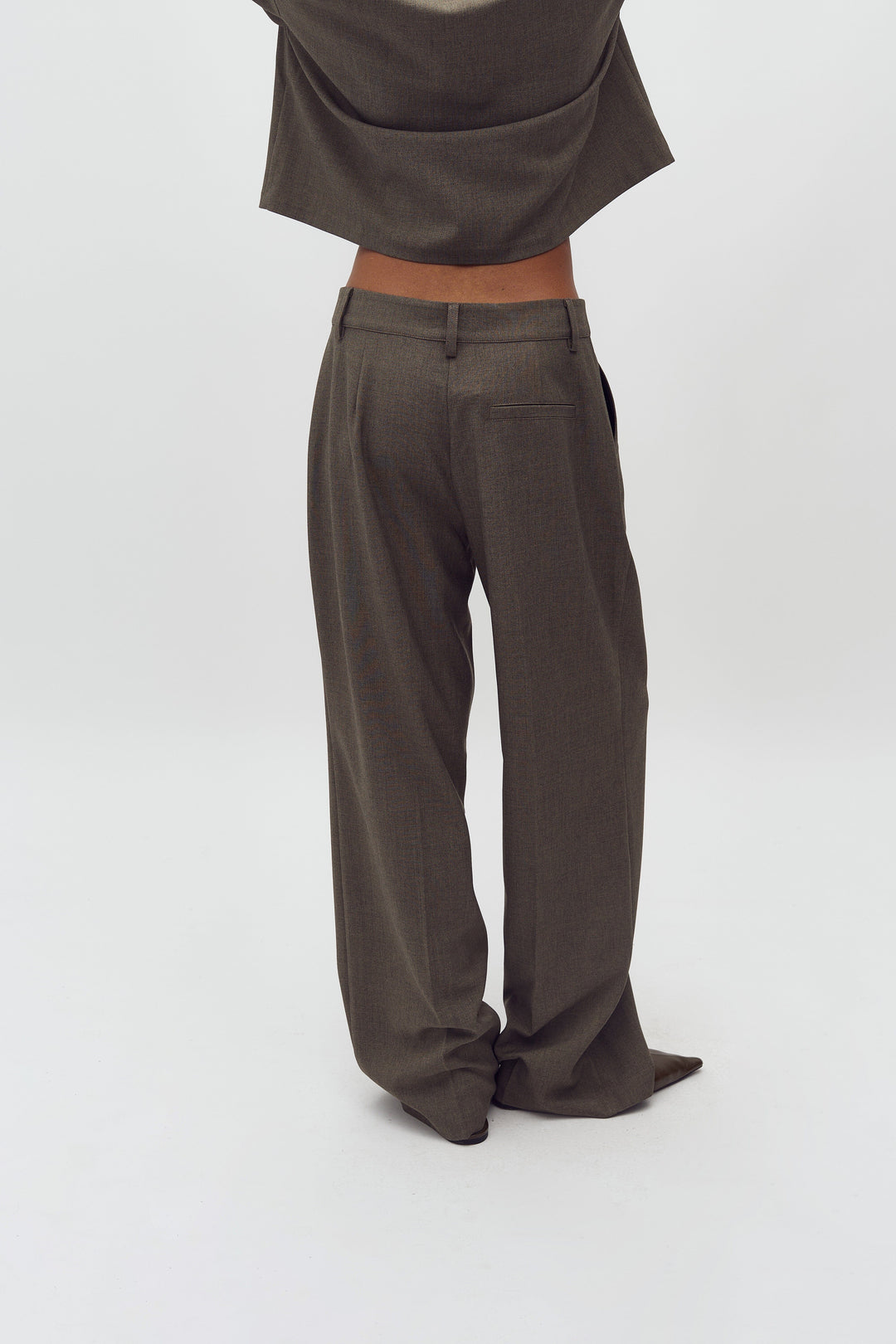 MbyM - Cristiana Long-M 63228483 - F84 - Deep Green Melange Bukser