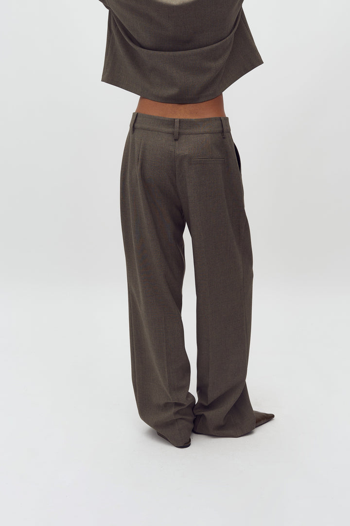 MbyM - Cristiana Long-M 63228483 - F84 - Deep Green Melange Bukser