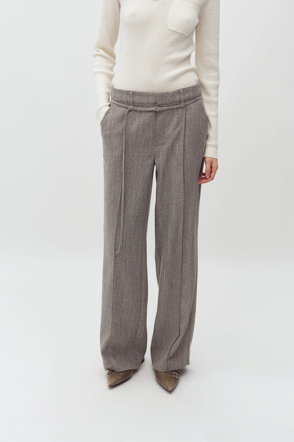 MbyM - Kammia-M 63149936 - U18 - Pepper Grey Melange Bukser