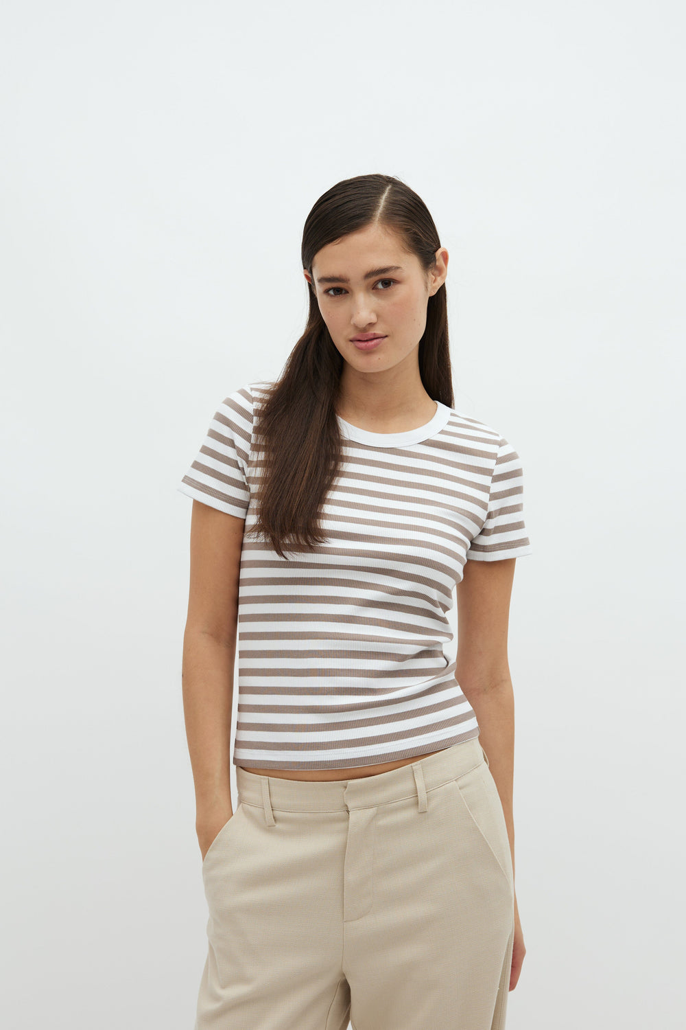 MbyM - Otis-M - P98 White Cinder Stripe T-shirts