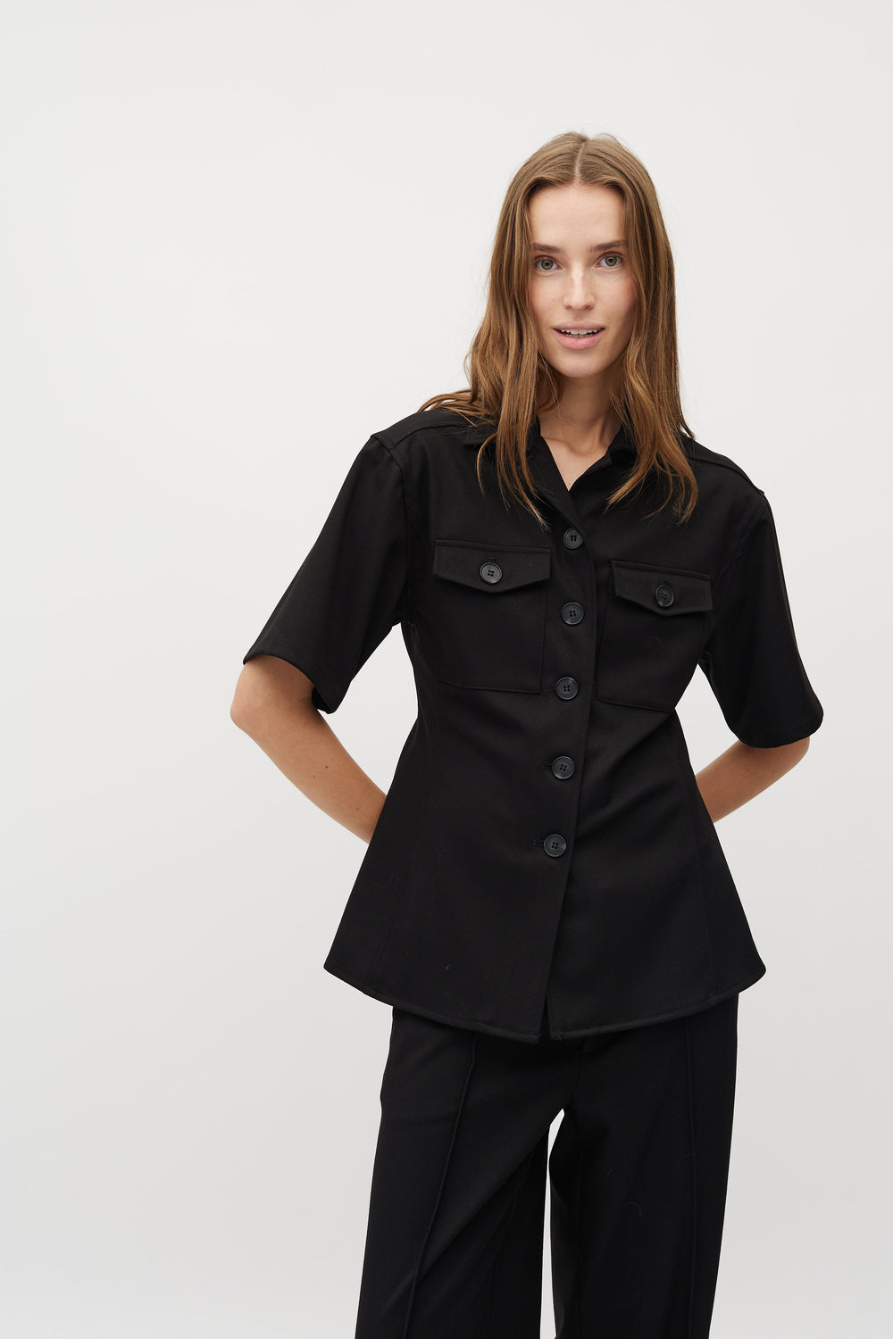 MbyM - Peplina-M 62710557 - 880 - Black Skjorter