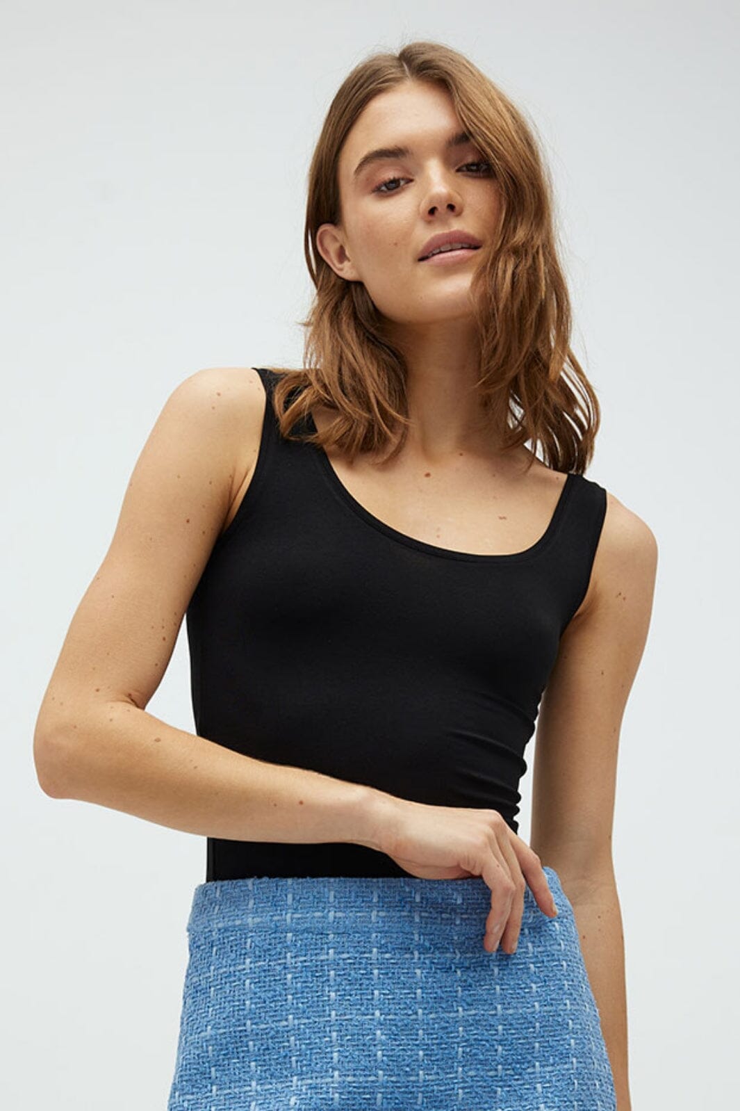 MbyM - Sina Basic Top - Black Toppe