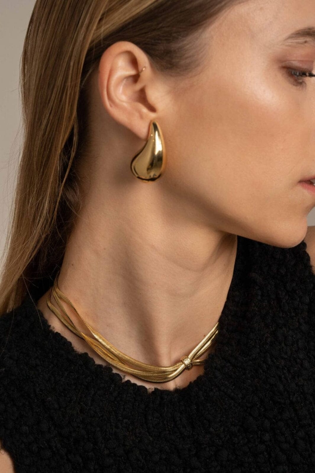 Mellow Moon - Collier Triple Bmn305501200 - Forgyldt Øreringe