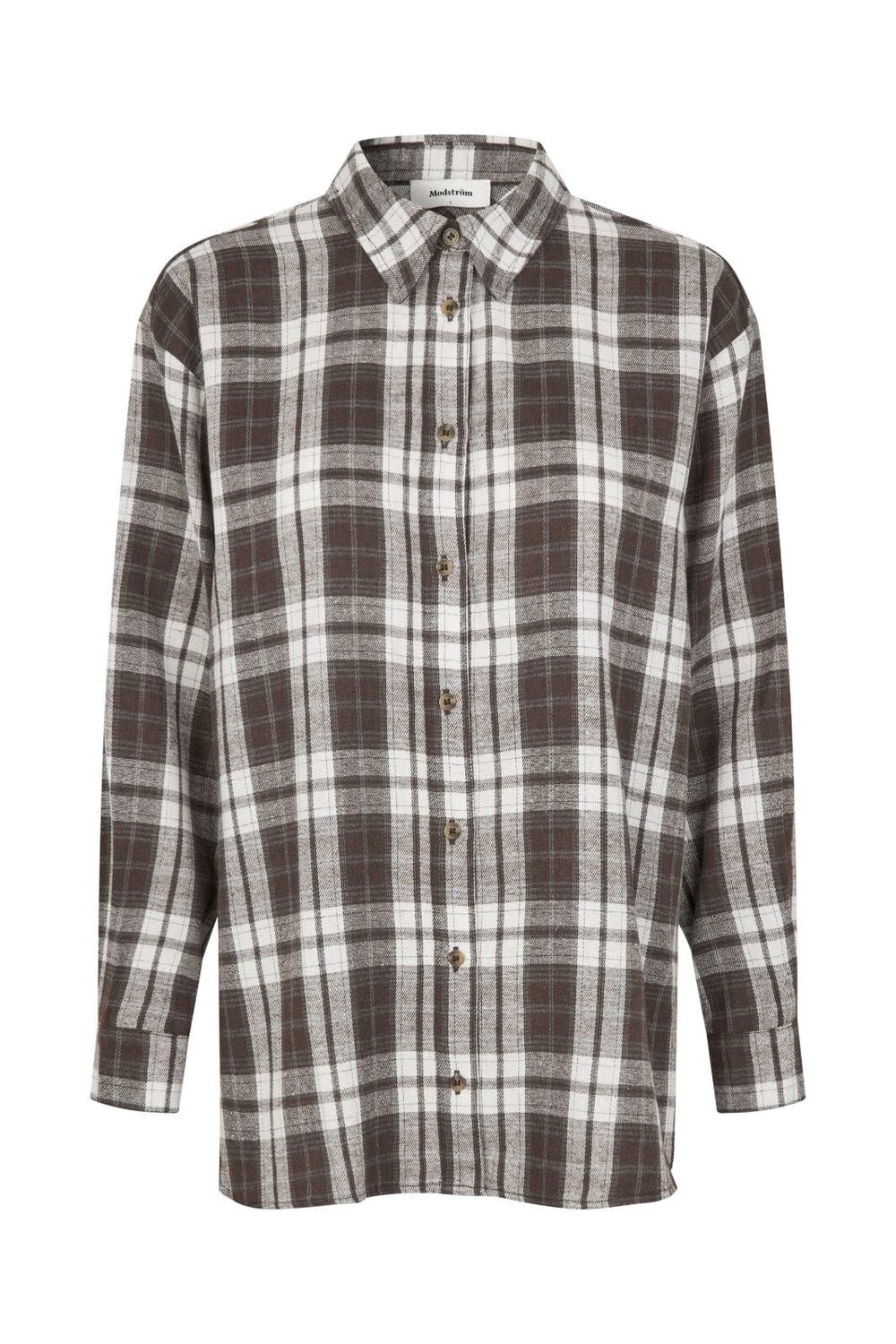 Modström - Tappomd Shirt 59125 - 13629 - Seal Brown Tartan Skjorter