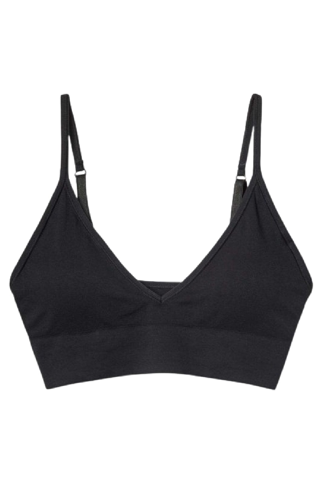 Molly&My Wardrobe - Luise Bra top narrow strap w. padding - Black BH