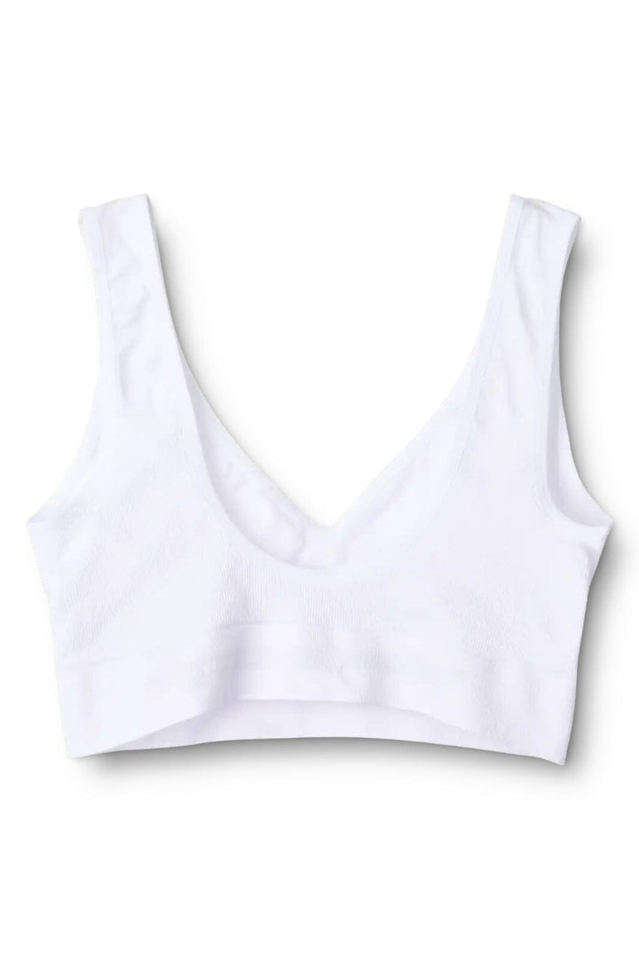 Molly&my Wardrobe - Luise Bra Top, Wide Straps 1010 - White BH