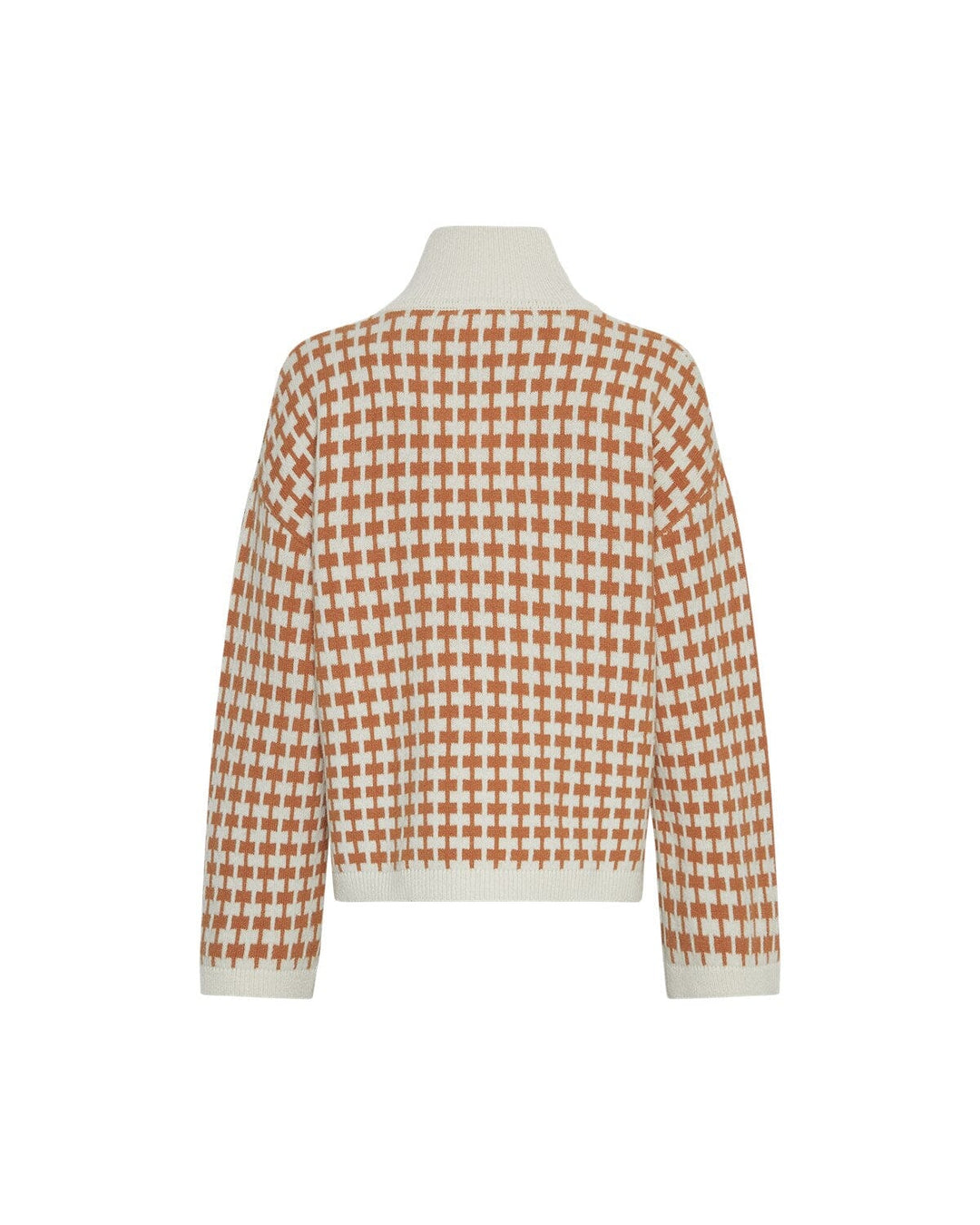 Moss Copenhagen - Mschamaria Zip Pullover 19172 - Egret C Spice