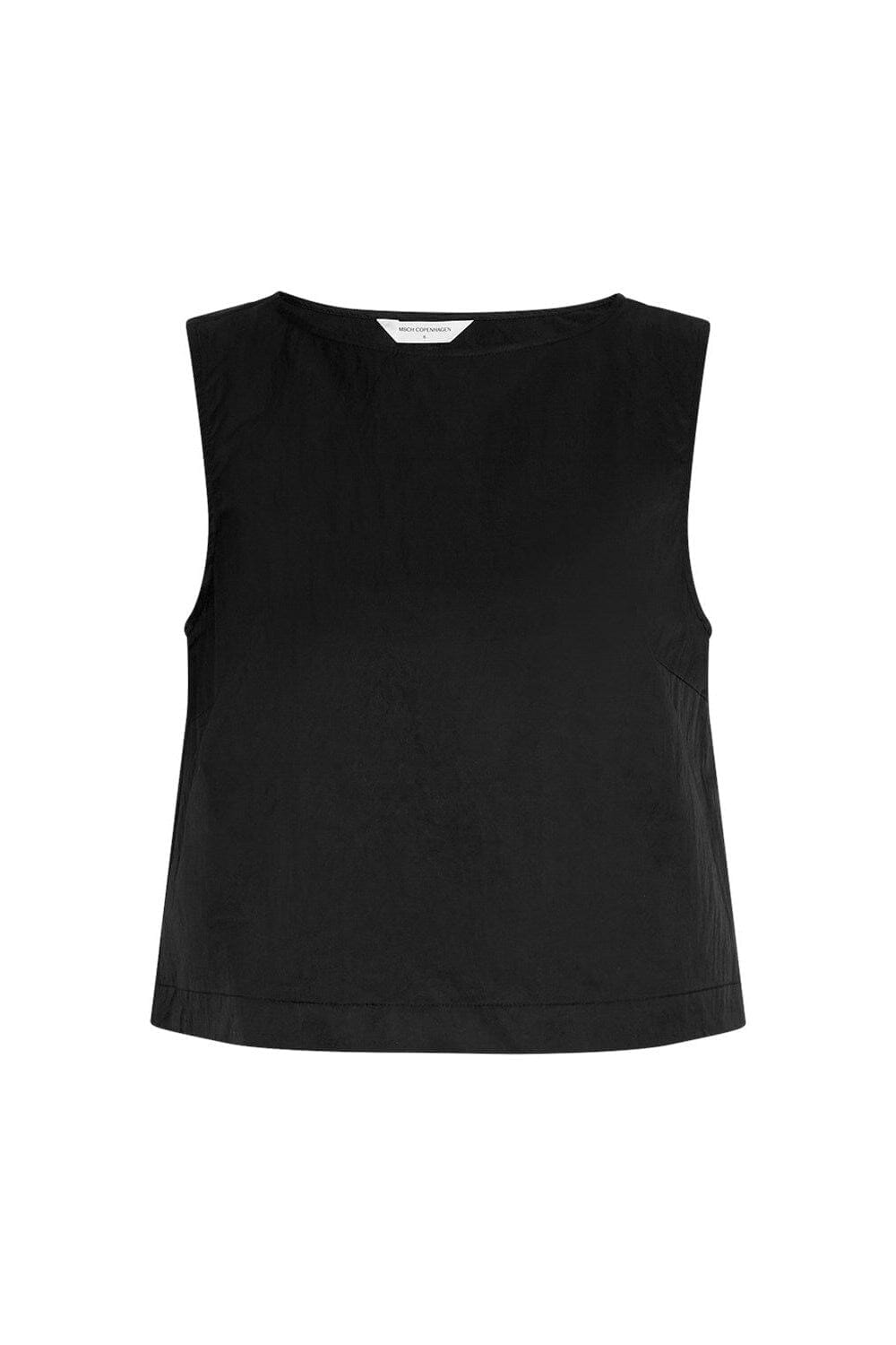Moss Copenhagen - Mschjaveria Camilla Sl Top 19073 - Black Toppe