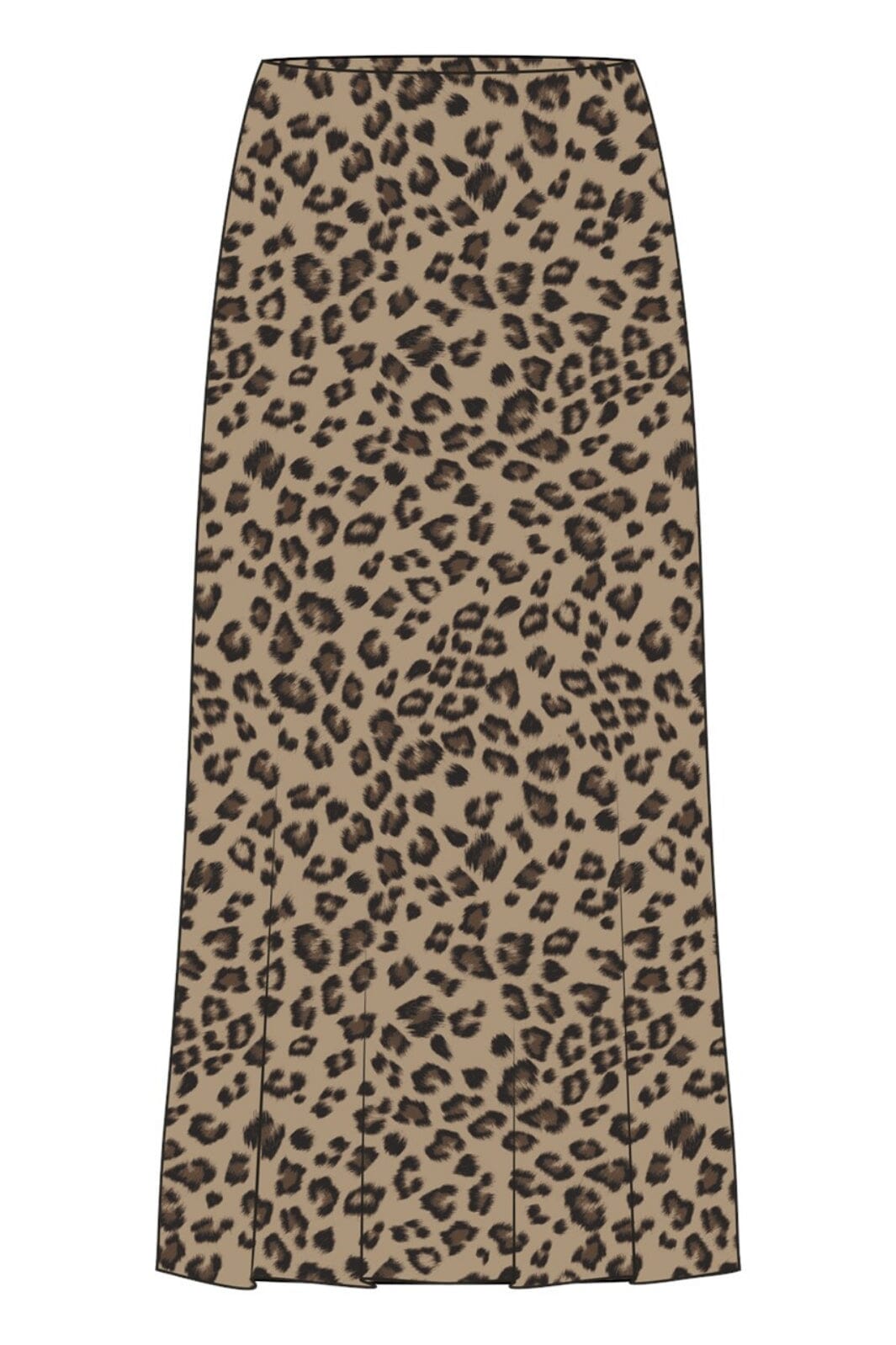 Moss Copenhagen - Mschrikkeloa Skirt 18695 - Cornstalk Leo Nederdele