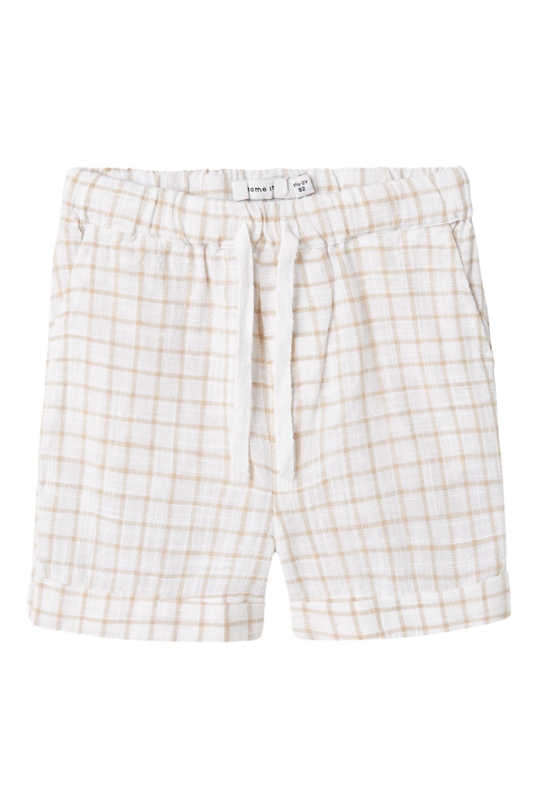 Name It - Nmmhalom Nreg Shorts Box - 4751439 Bright White