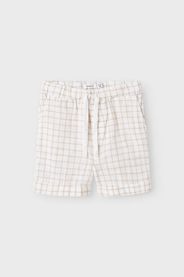 Name It - Nmmhalom Nreg Shorts Box - 4751439 Bright White