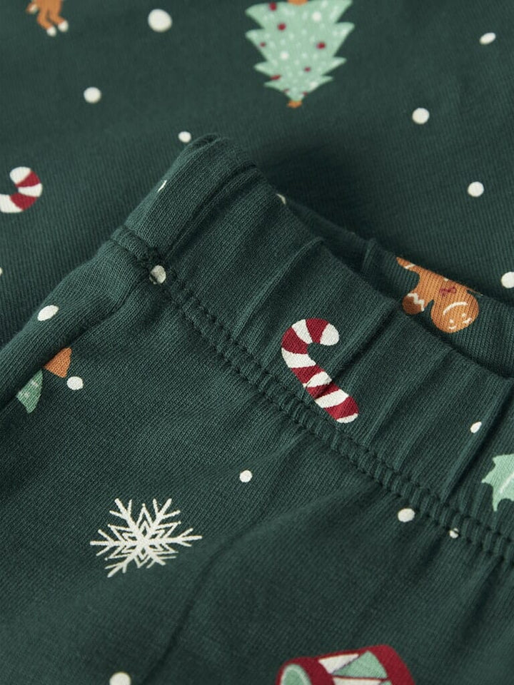 Name It - Nmnvismas Ls Nightset - 4918964 Botanical Garden Xmas Aop Nattøj