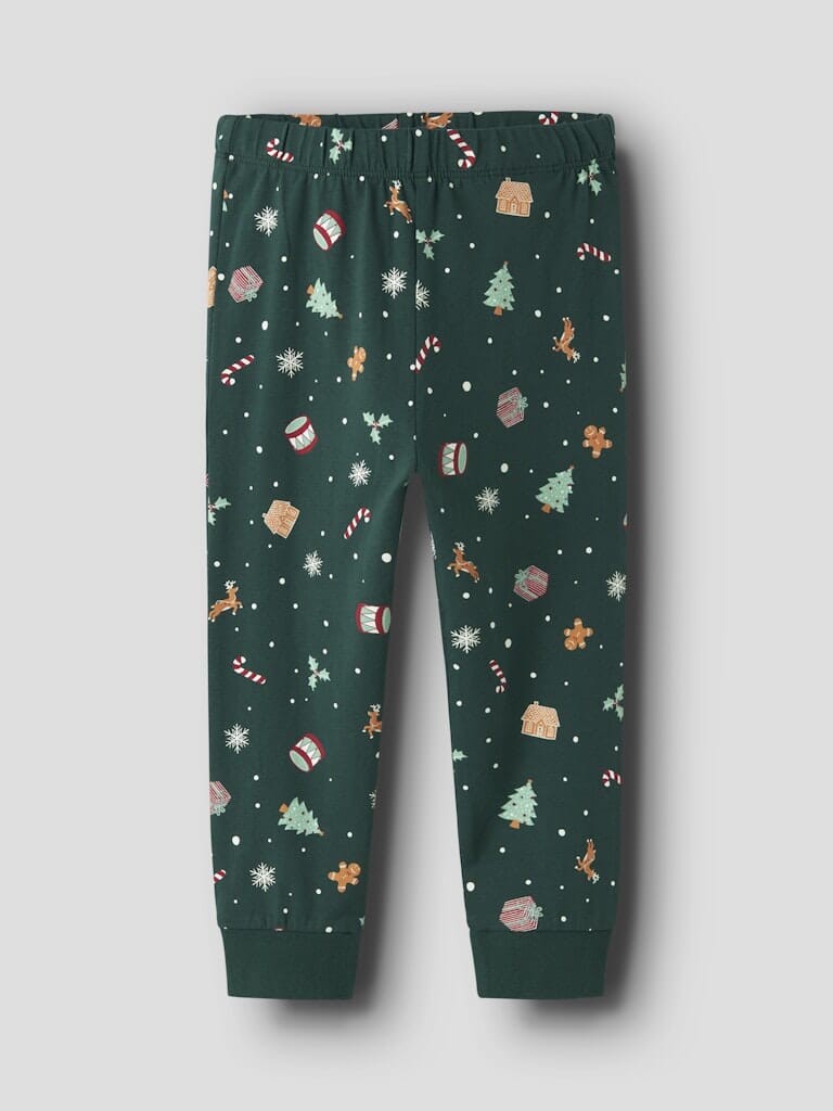 Name It - Nmnvismas Ls Nightset - 4918964 Botanical Garden Xmas Aop Nattøj