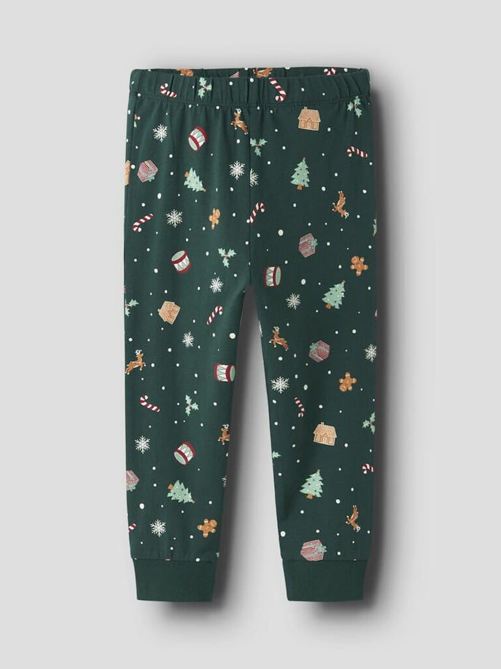 Name It - Nmnvismas Ls Nightset - 4918964 Botanical Garden Xmas Aop Nattøj
