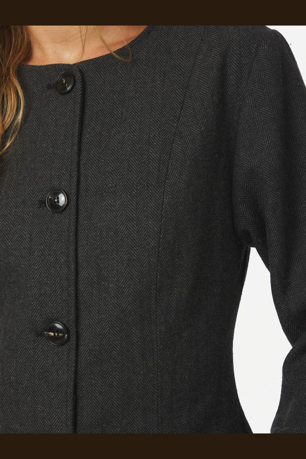 Neo Noir - Amanda Herringbone Jacket 165445 - 132 - Antracit