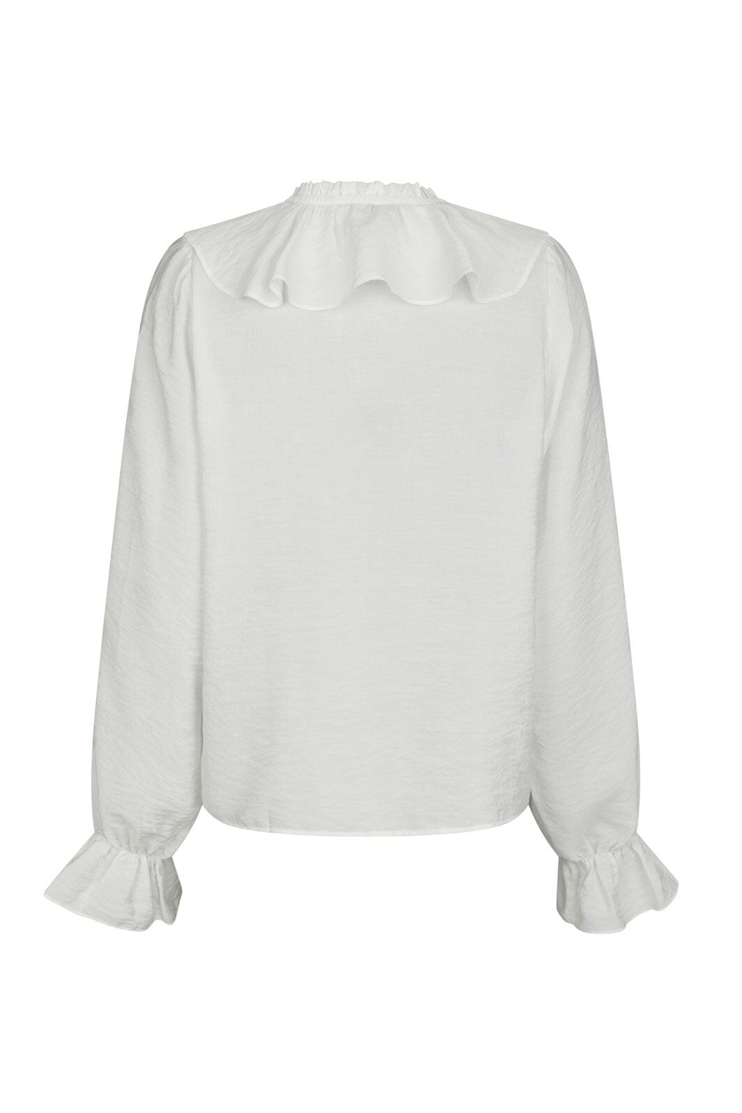 Neo Noir - Aminea Ruffle Blouse 166338 - 120 - White