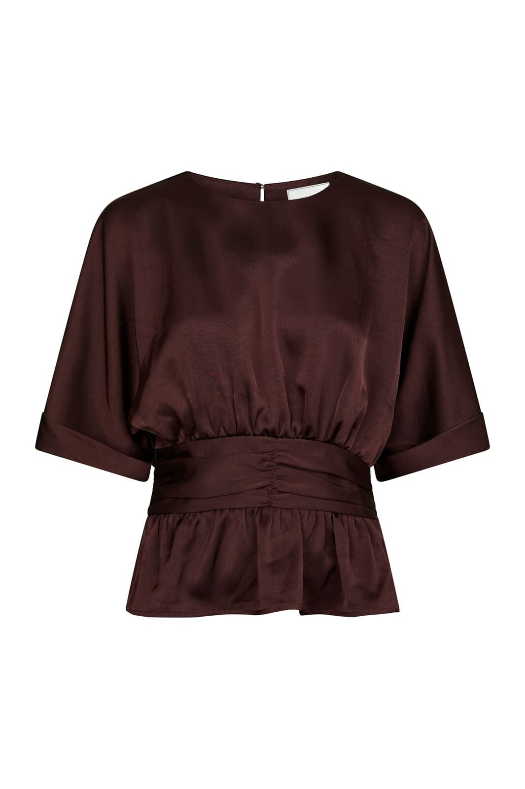 Neo Noir - Annegret Heavy Sateen Blouse 166830 - 174 - Burgundy