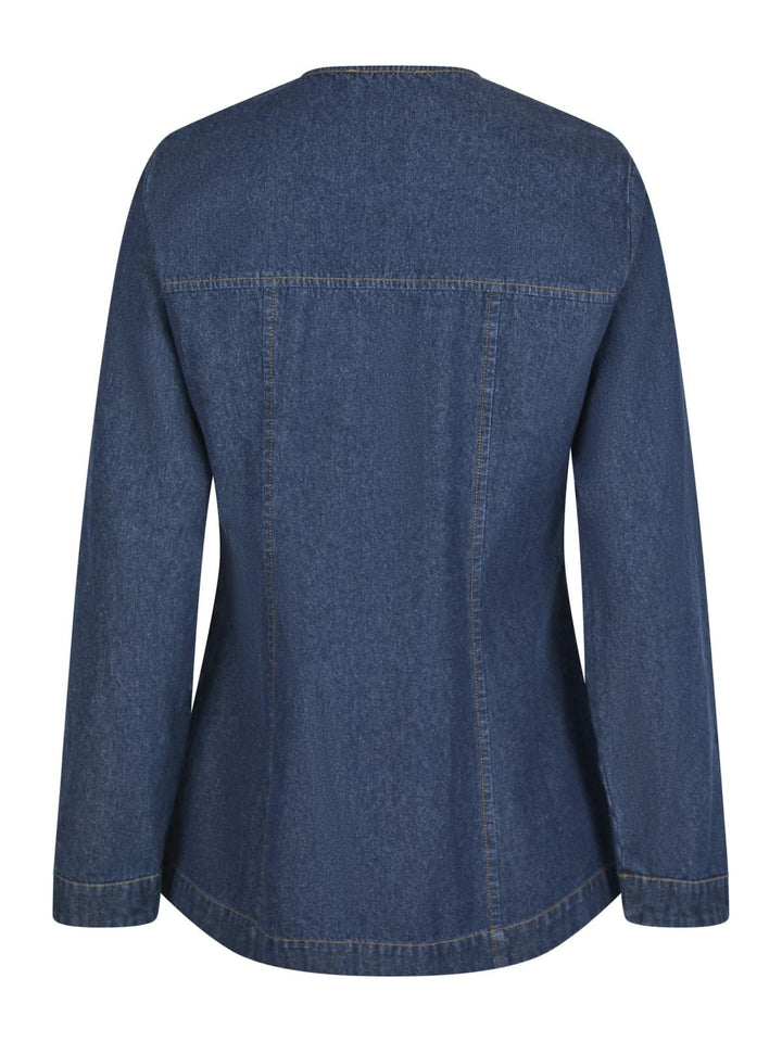 Neo Noir - Annie Denim Blouse - Dark Blue