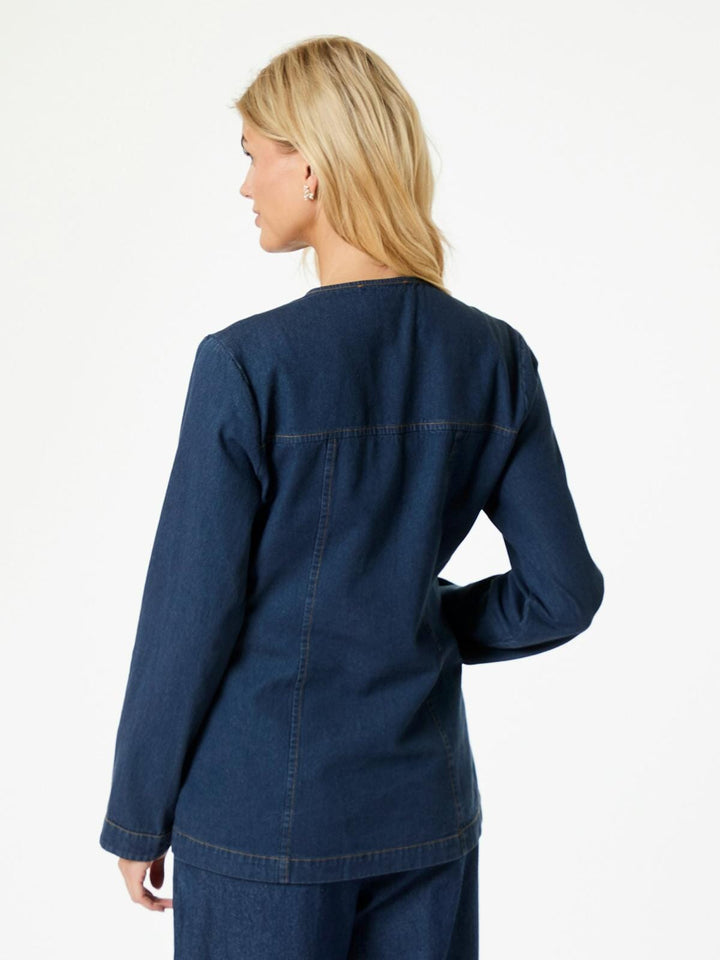 Neo Noir - Annie Denim Blouse - Dark Blue Skjorter
