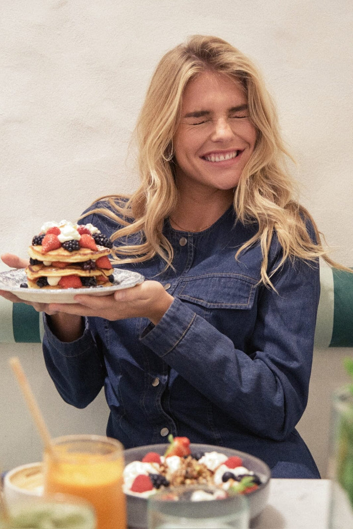 Neo Noir - Annie Denim Blouse - Dark Blue