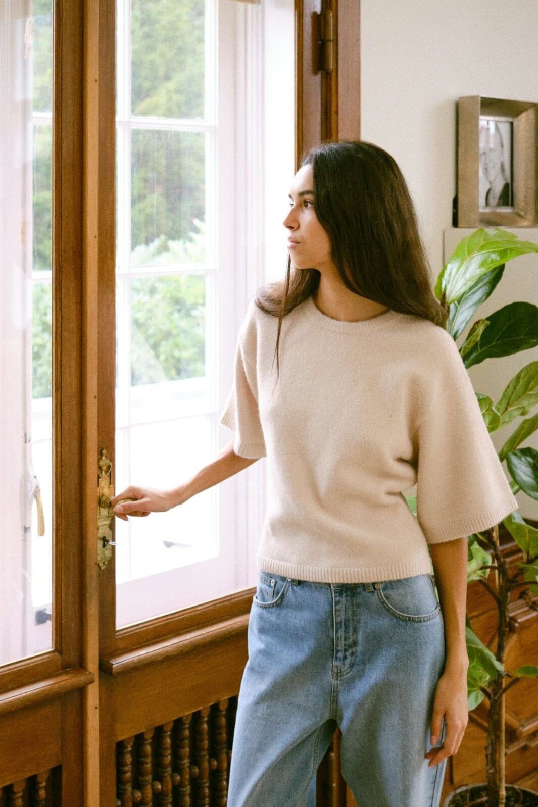 Neo Noir - Asha Boxy Tee 164418 - 124 - Ivory T-shirts