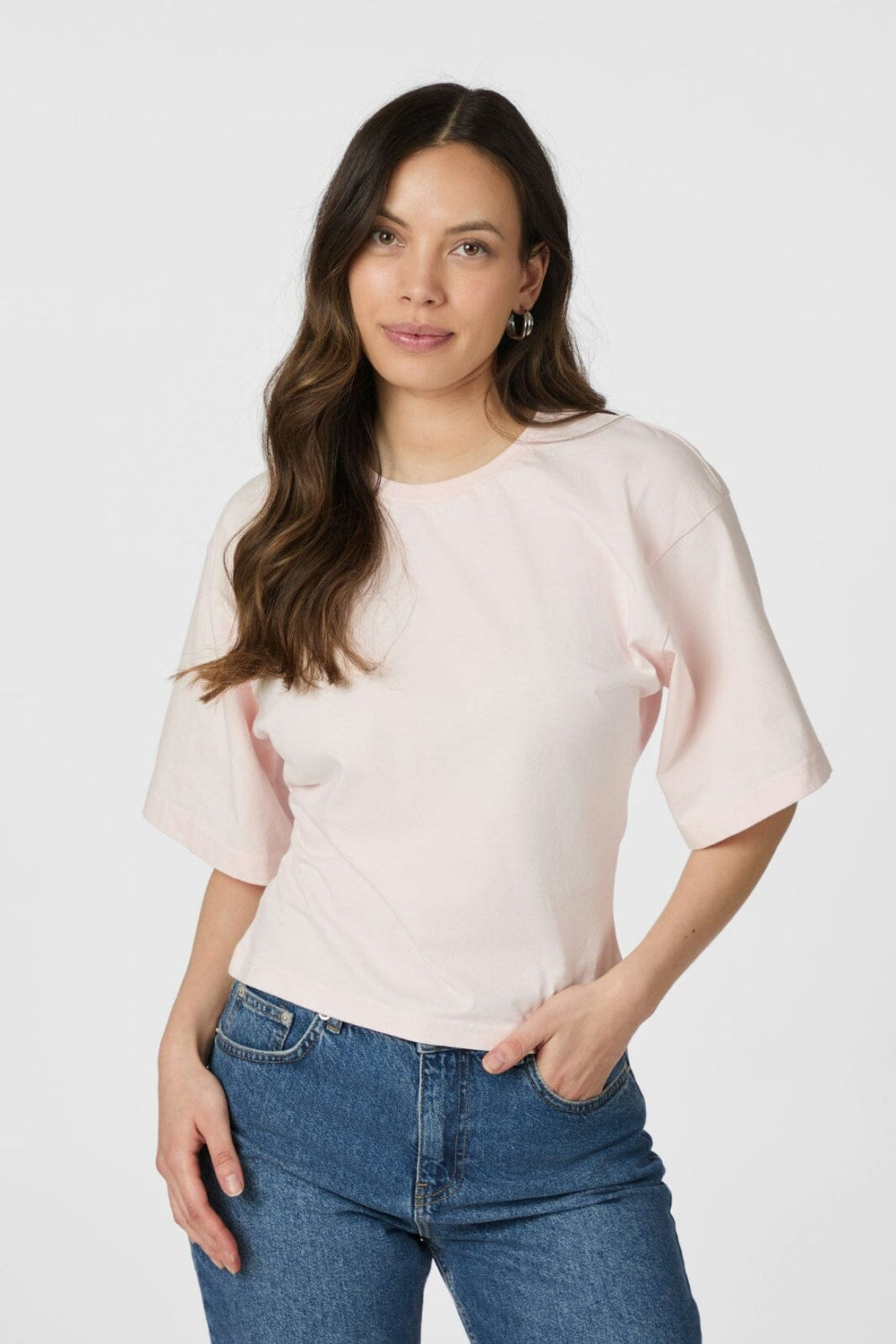 Neo Noir - Asha Boxy Tee 164418 - 754 - Light Pink