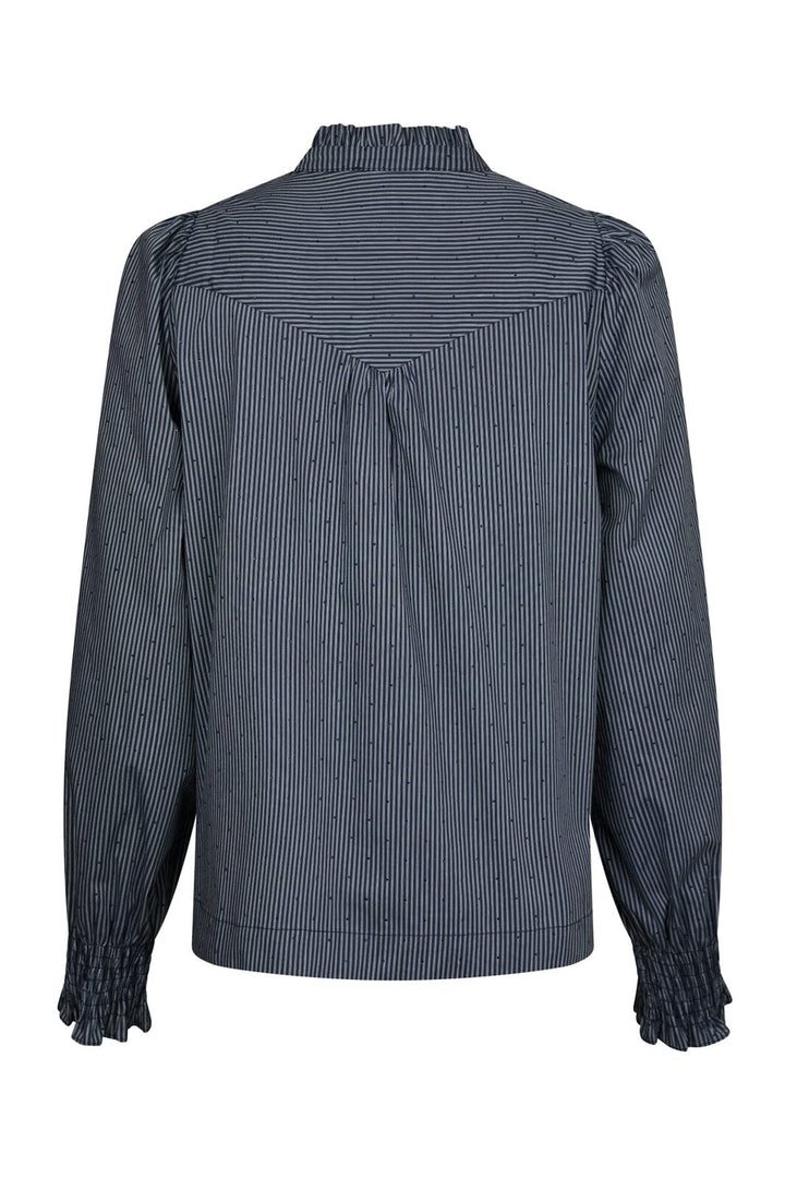 Neo Noir - Astrida Stripe Stone Blouse 167292 - 141 - Navy