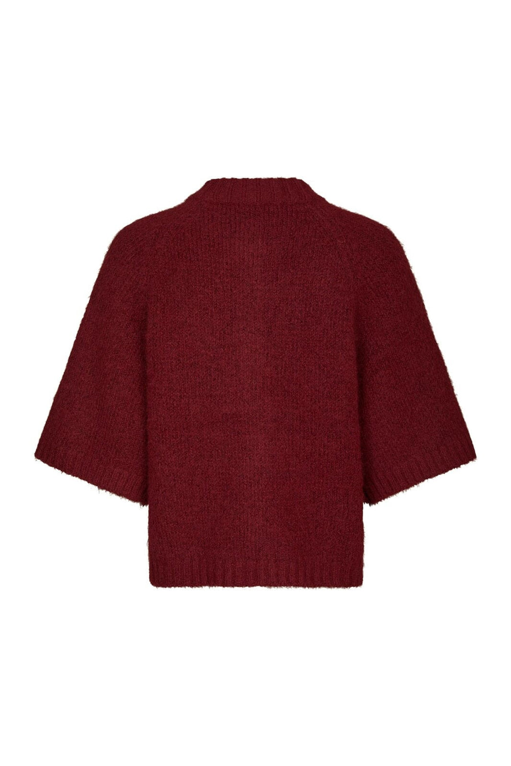 Neo Noir - Benuta Fluffy Knit Cardigan 165816 - 321 - Dark Red