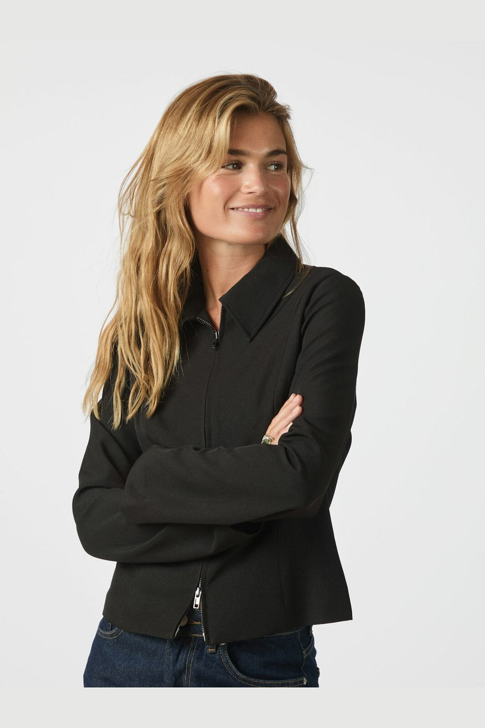 Neo Noir - Bertha Structure Blouse 166897 - 100 - Black