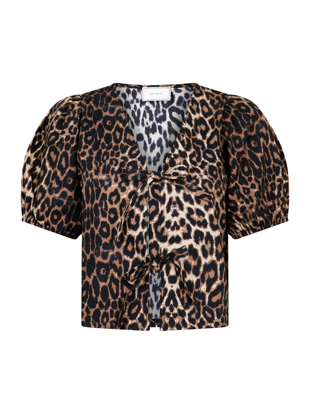 Neo Noir - Bianca Leo Blouse - Leopard Bluser