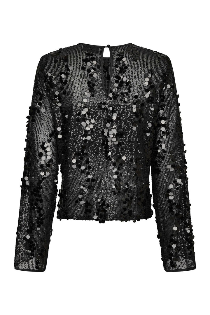 Neo Noir - Blake Sequins Blouse 167011 - 100 - Black