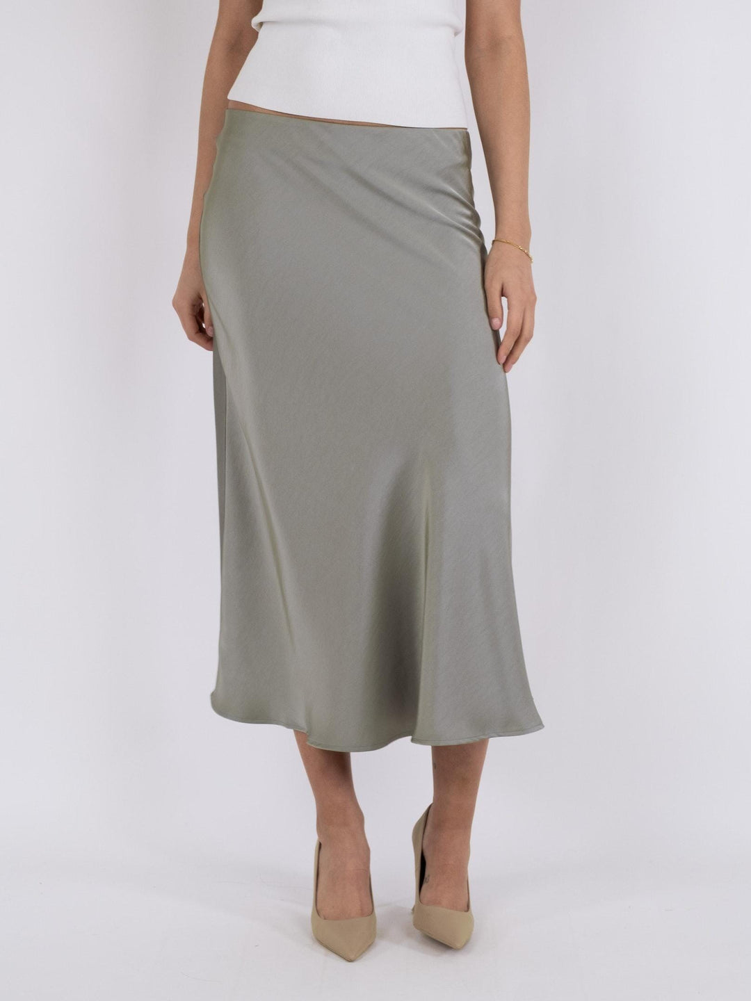 Neo Noir - Bovary Skirt - Smoke Green