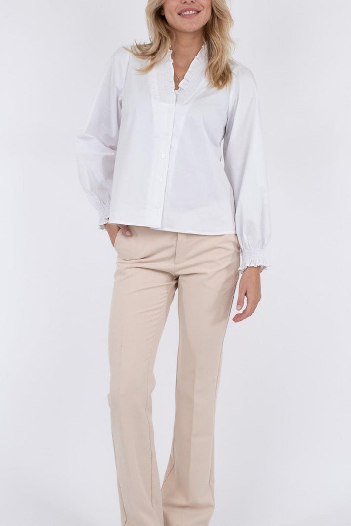 Neo Noir - Brielle Solid Shirt - White
