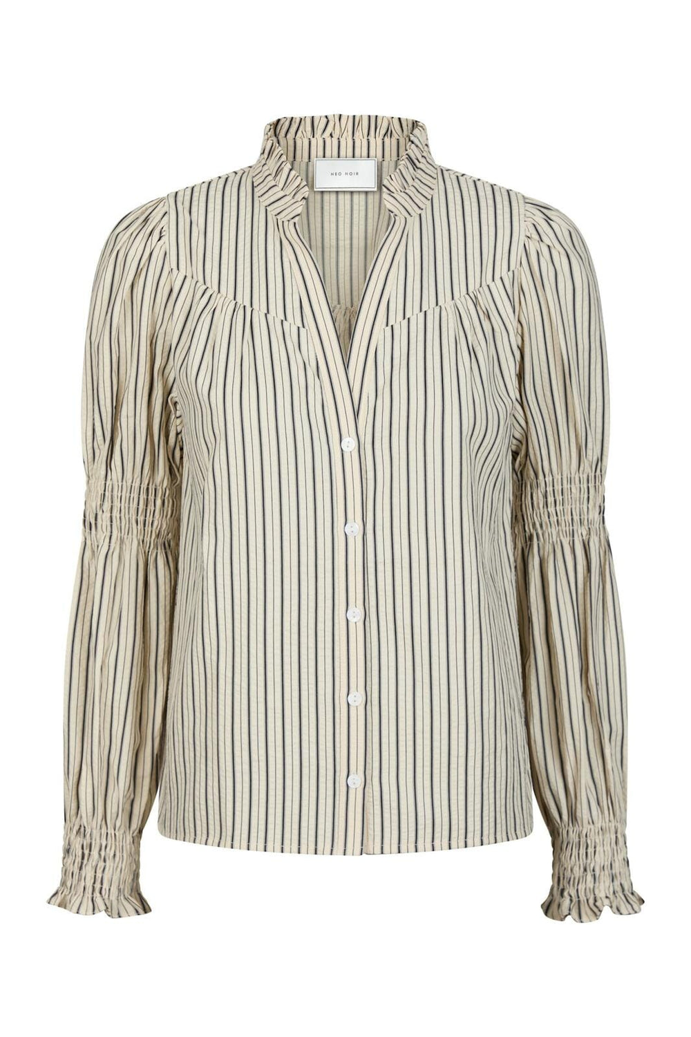 Neo Noir - Camilla Contrast Blouse 164669 - 122 - Creme