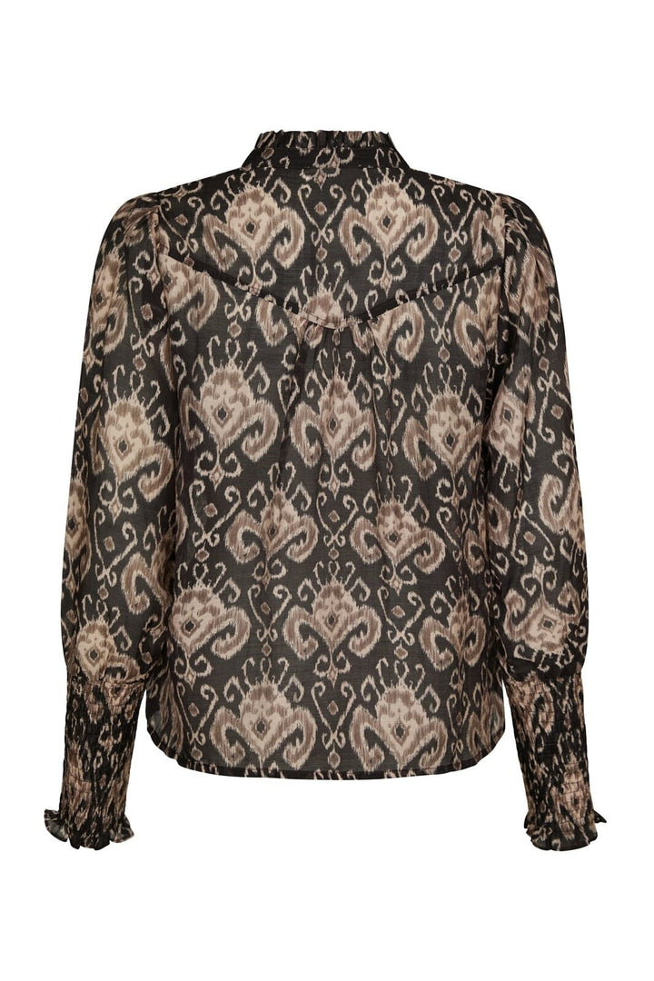 Neo Noir - Camisa Print Blouse 167189 - 100 - Black